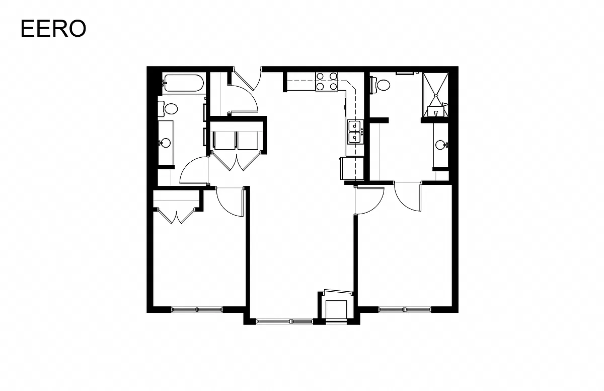 Floor plan 2 Bedrooms