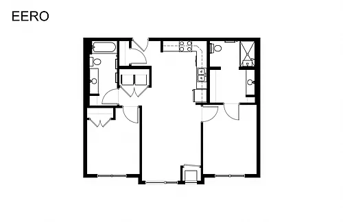 Floor plan 2 Bedrooms