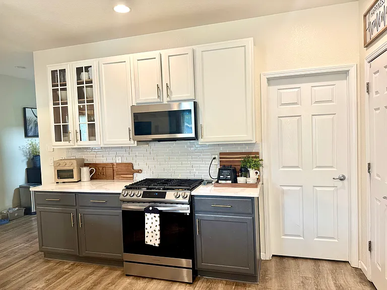 Kitchen and door to laundry room