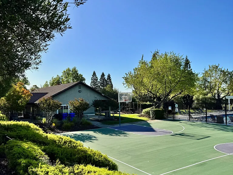 Basketball court, pool and playground within steps from the club house