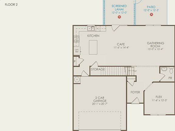 Rosella Floor Plan, Quick Move-In Home, Floor 1