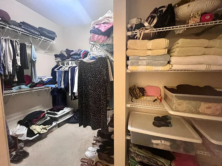 Master Bedroom her & his closet combineted