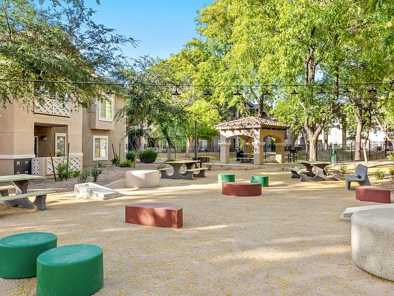 Expansive on-site dog park for your furry companions