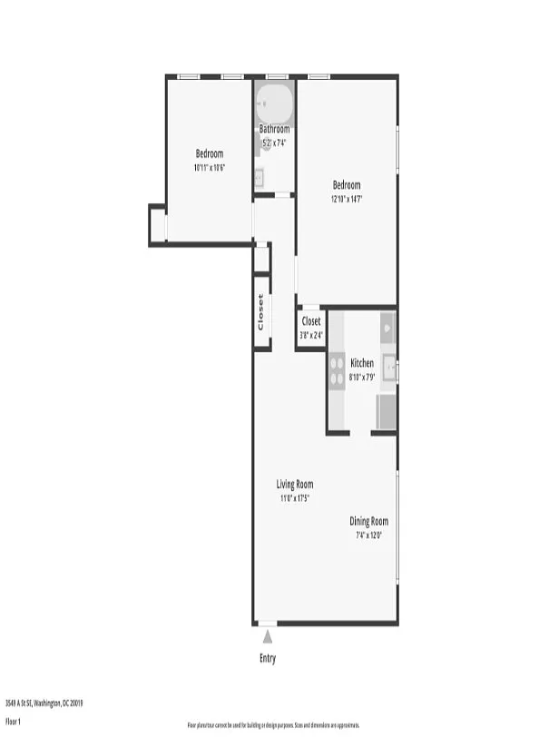 Floor plan 2 Bedroom