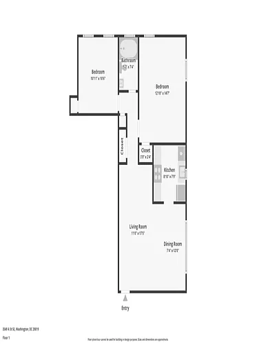 Floor plan 2 Bedroom
