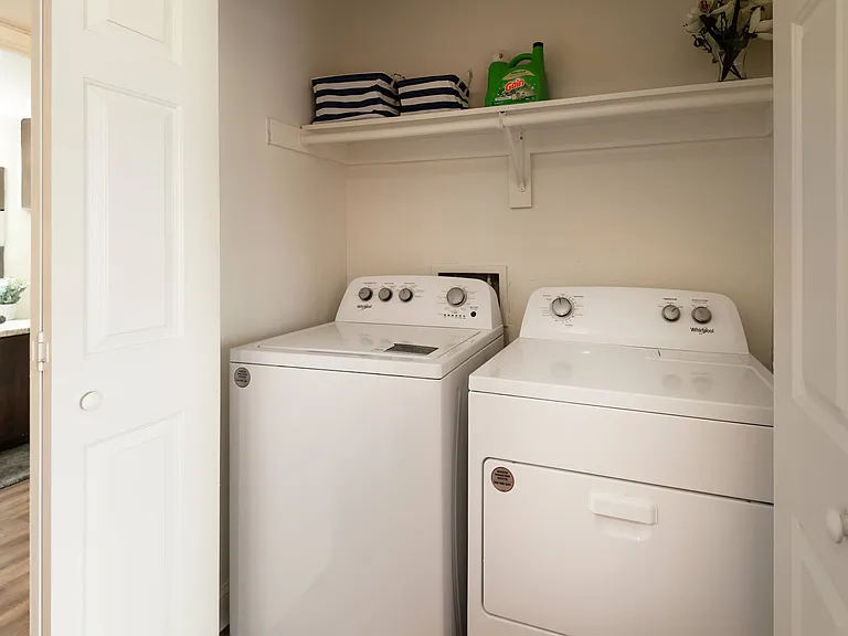 Convenient In-Home Laundry at Oak Park Apartments