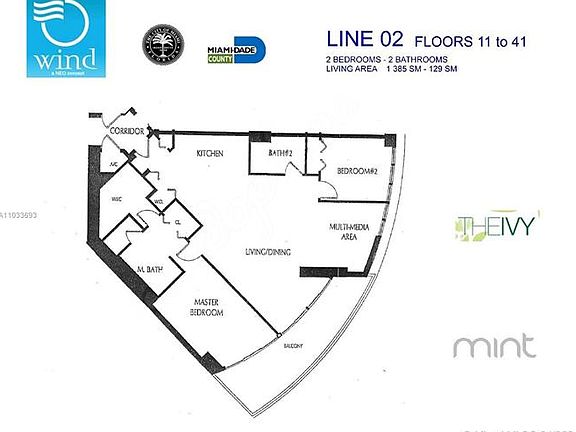 2nd image of 350 S Miami Ave #4002