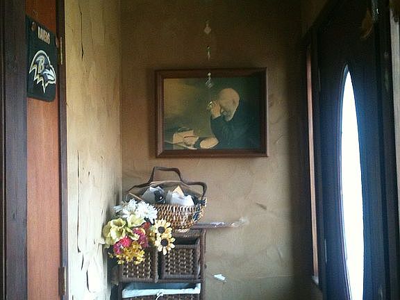 walk in by front door