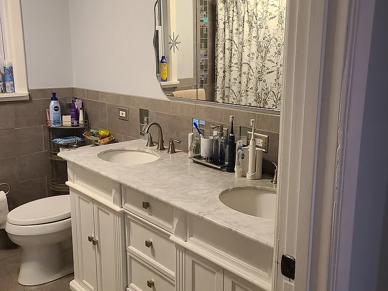 Recently renovated bathroom in the top floor