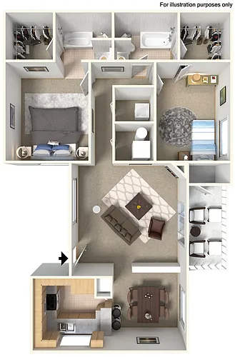 Floor plan 2X2