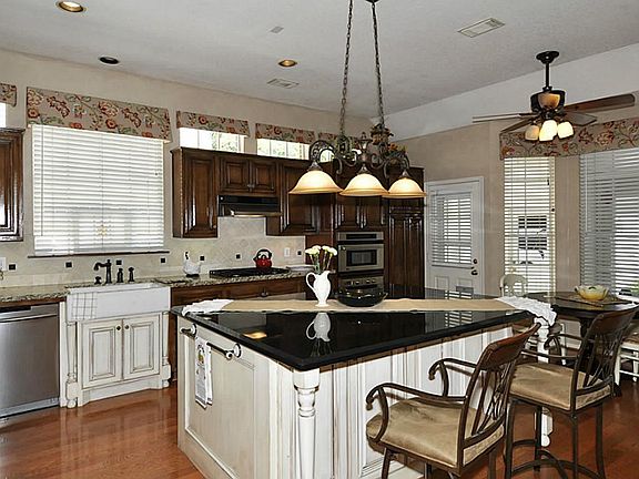 Beautifully updated gourmet kitchen with huge granite island!
