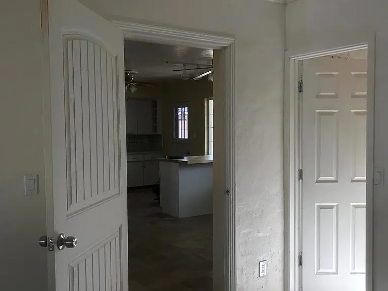 View from master bdr to kitchen.