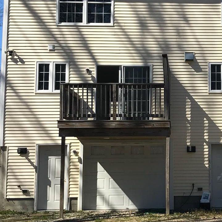 Private deck and garage