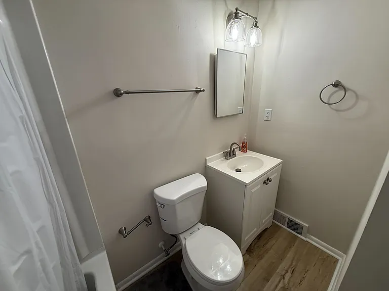 Hallway bathroom