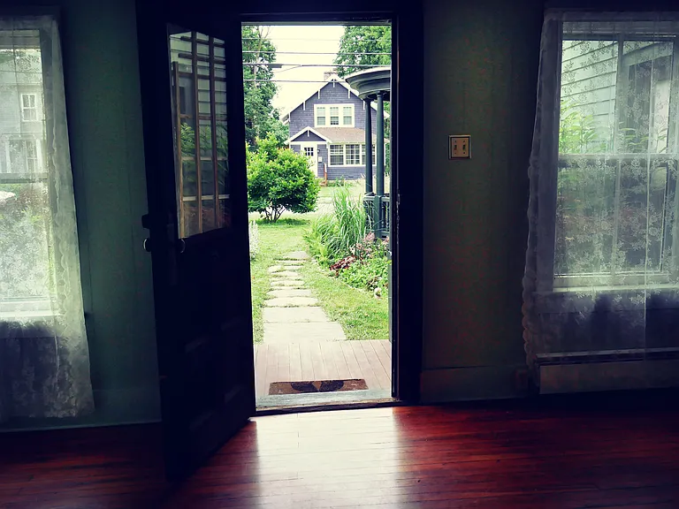 Main view from living room.