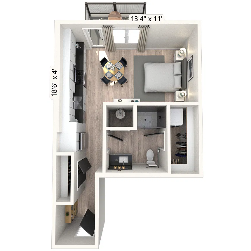 Floor plan S3 0x1 536 SF-FP