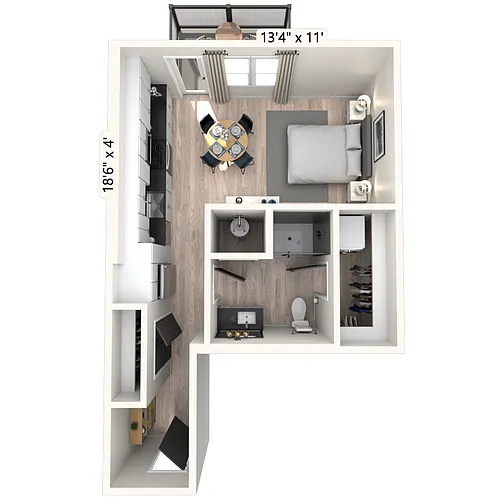Floor plan S3 0x1 536 SF-FP