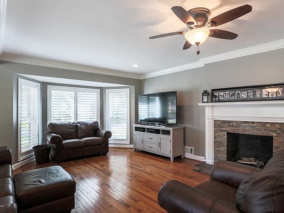 living room, fireplace