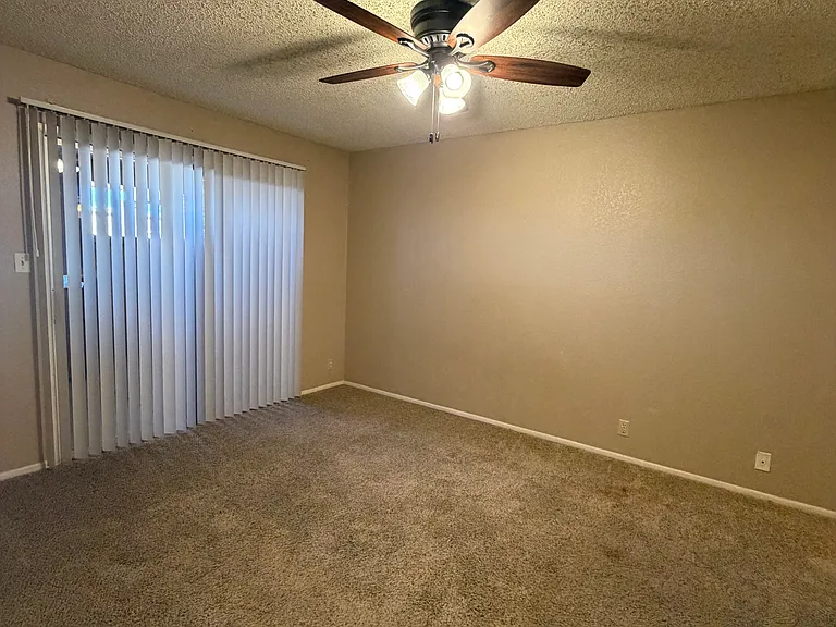 Master with private patio.