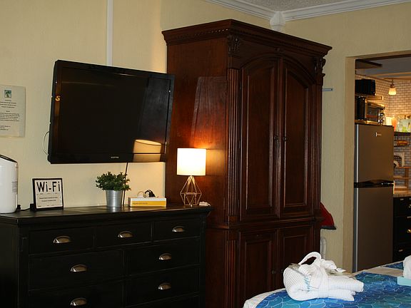 Swivel TV and Armoire