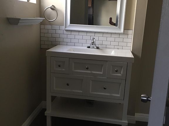 New vanity and mirror