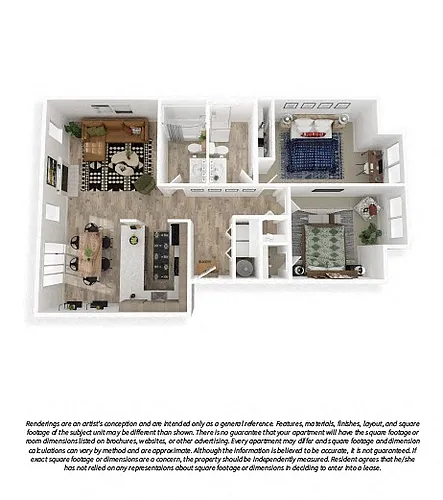 Floor plan 2x2 Premium