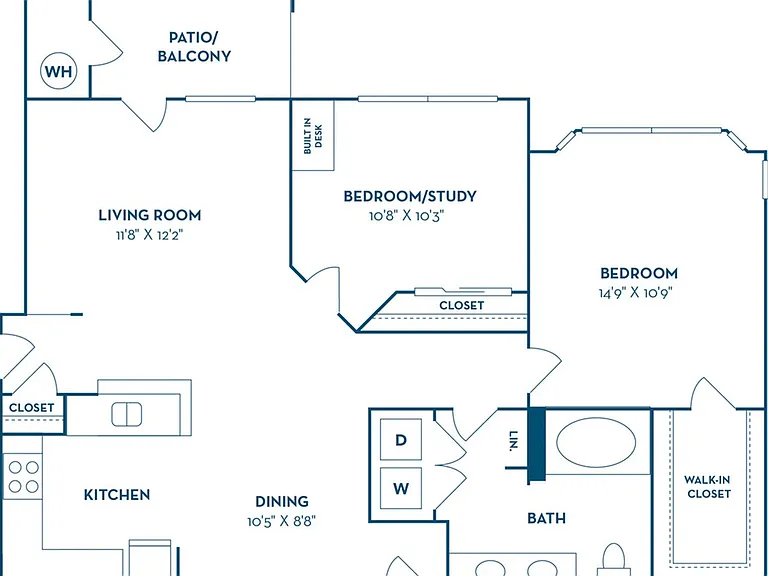 2 Bedroom | 1 Bath | 939 SF 2 Bedroom | 1 Bath | 939 SF