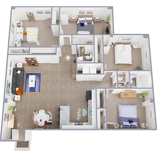 Floor plan 4 Bedroom