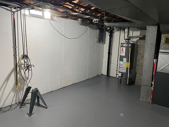 laundry and storage area