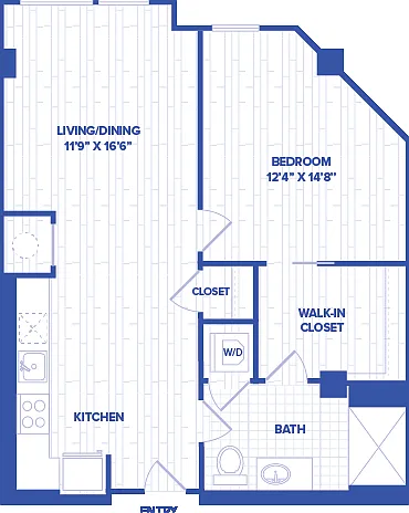 A10 floor plan Watermark at Buzzard Point