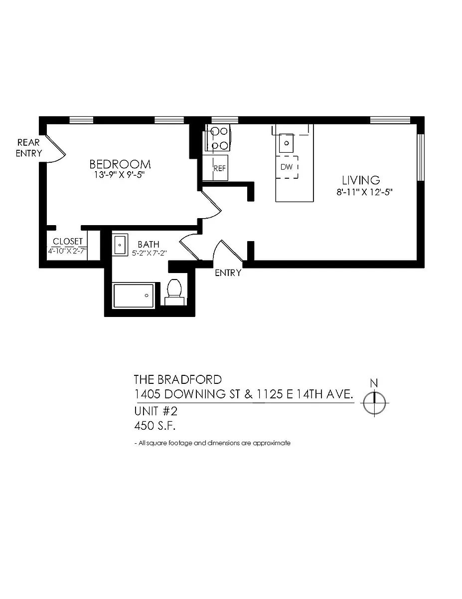 Floor plan 1 Bedroom 1 Bathroom