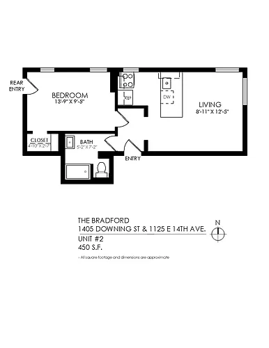 Floor plan 1 Bedroom 1 Bathroom