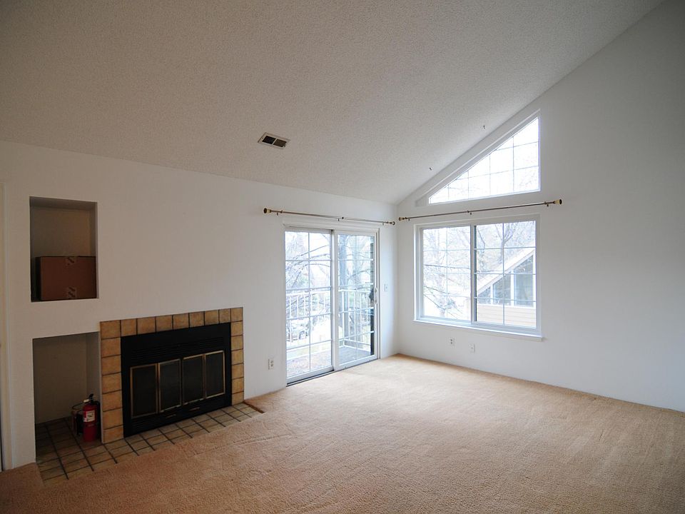 Living room and fireplace