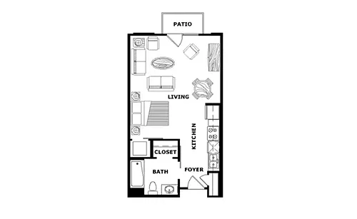 Floor plan Studio