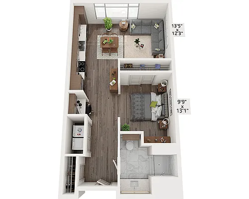 Floor plan Studio E1A2