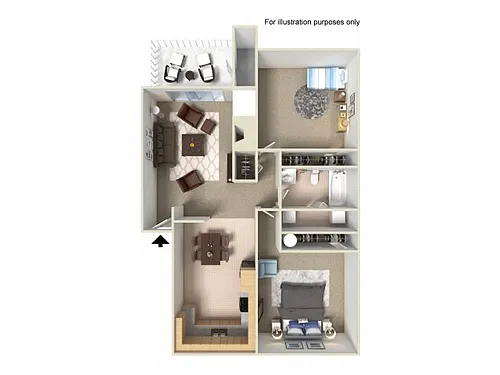 Floor plan 2x1 Premium