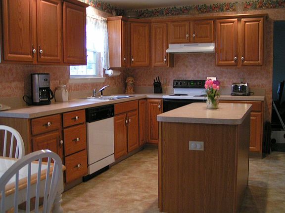 kitchen with recessed lights