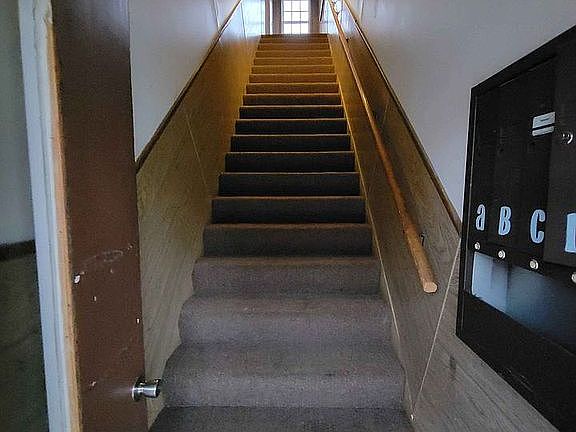Stairway up to 2nd Flr Apts