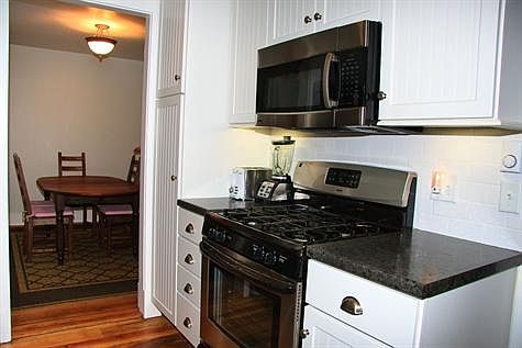 Kitchen into dining room