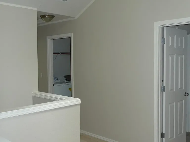 Computer den with vaulted ceiling and skyline