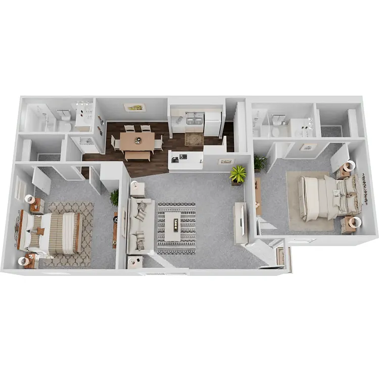 Floor plan 2 bedroom 2 bath