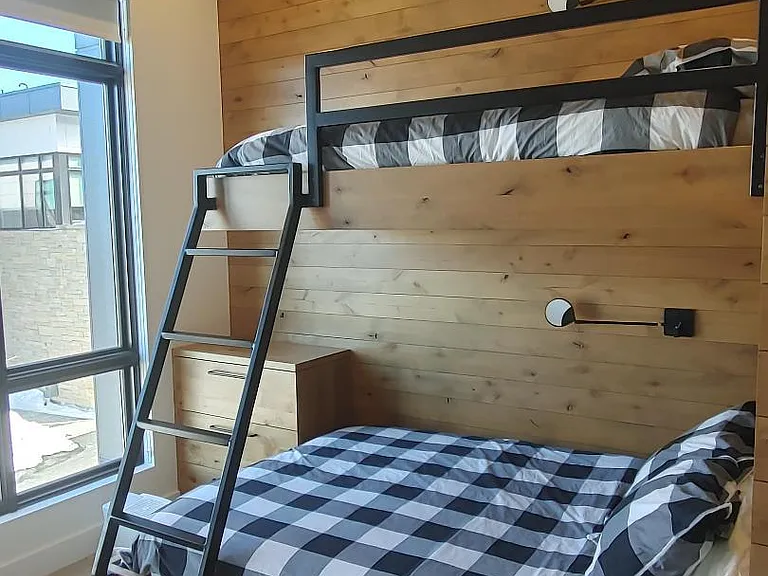 Bunk bed room accommodates 3 comfortably