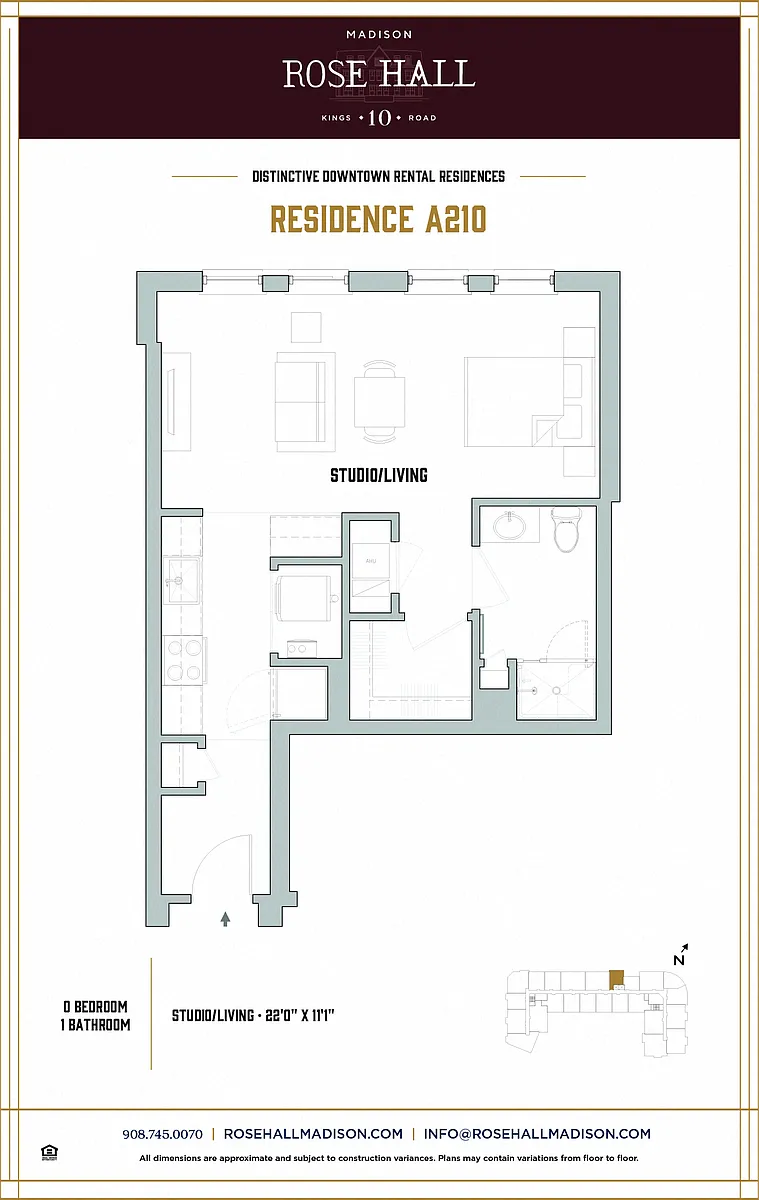 Floor plan Studio