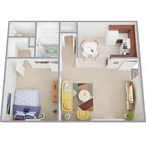 Floor plan 1 Bed