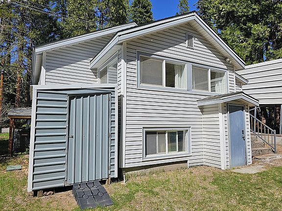 Back with storage shed