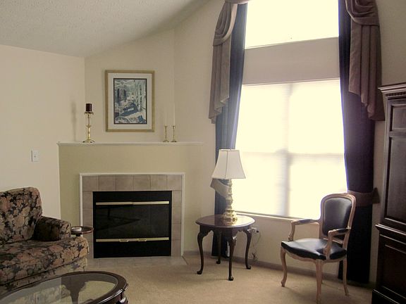 Fireplace, meadow view