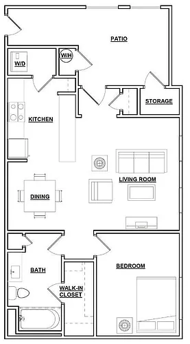 Floor plan 1A1 Renovated