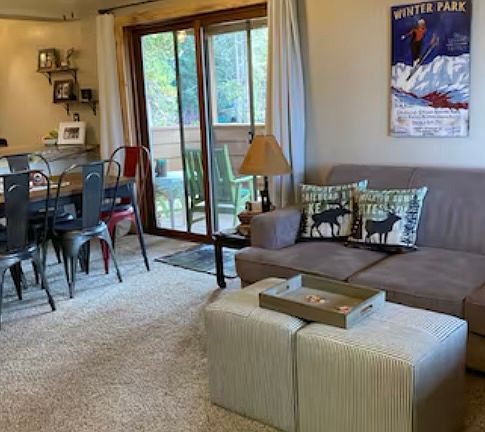 Living and dining room open floor plan
