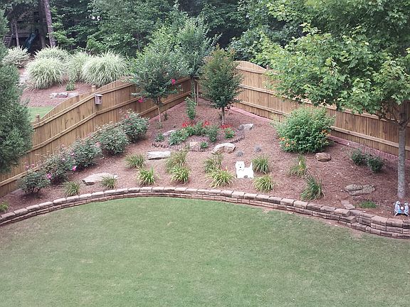 Backyard landscaping