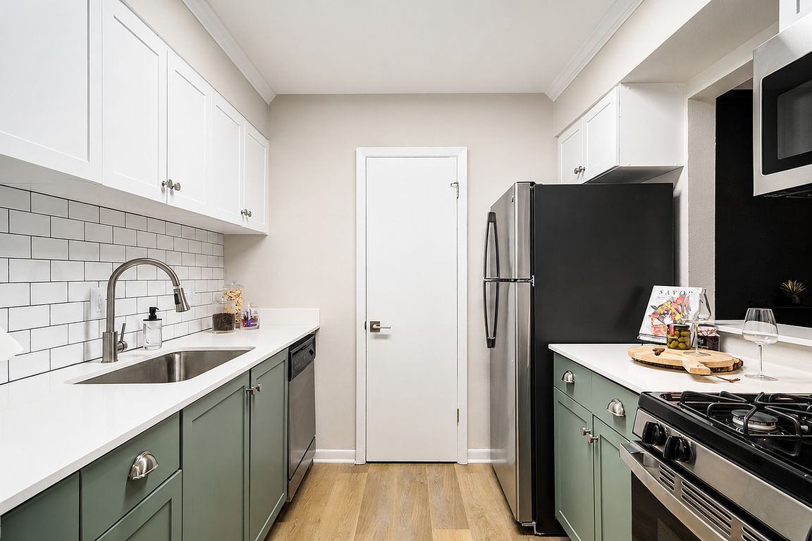 Enjoy thoughtfully designed apartment kitchens.